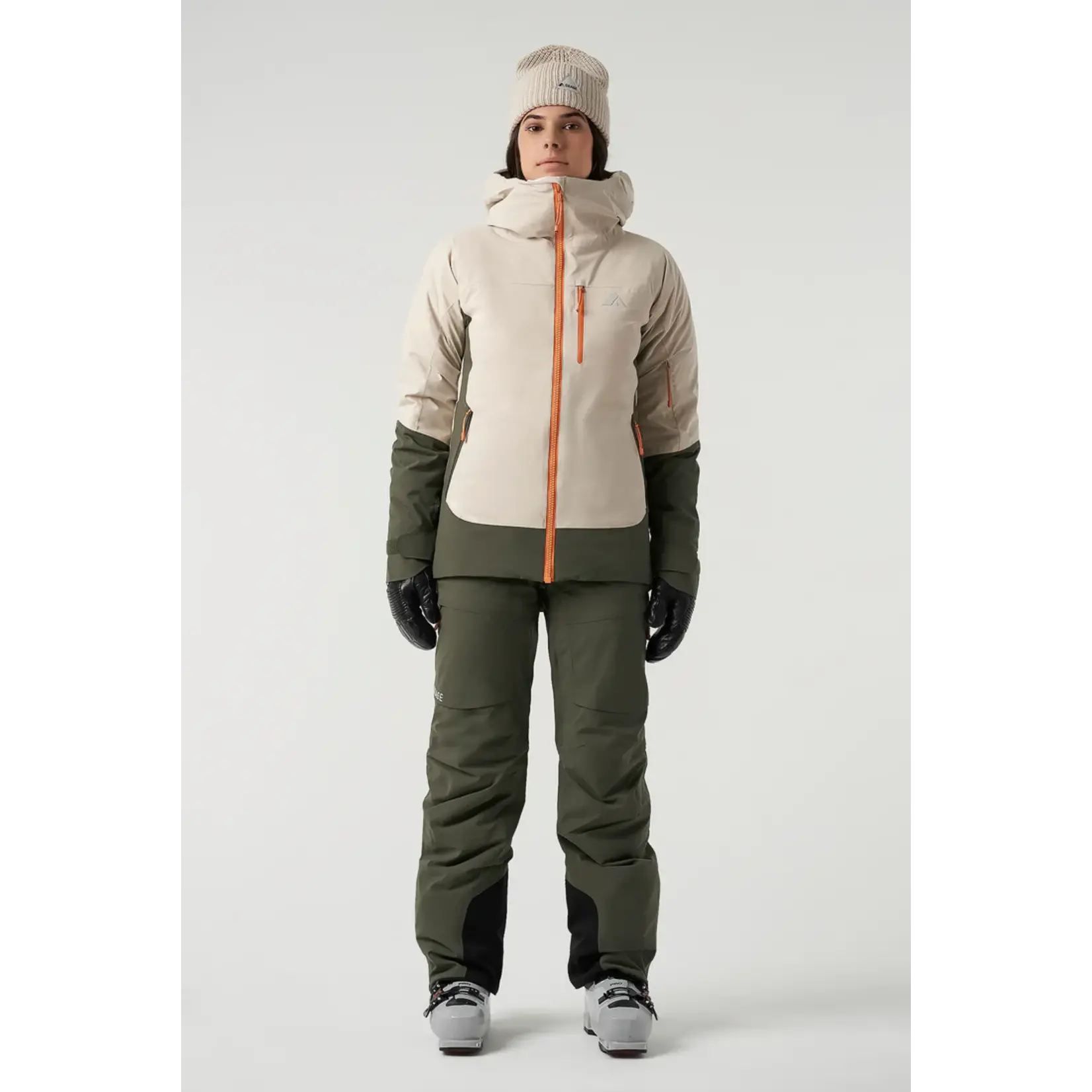 Orage ORAGE WOMENS NINA HYBRID INSULATED JACKET DARK BIRCH M