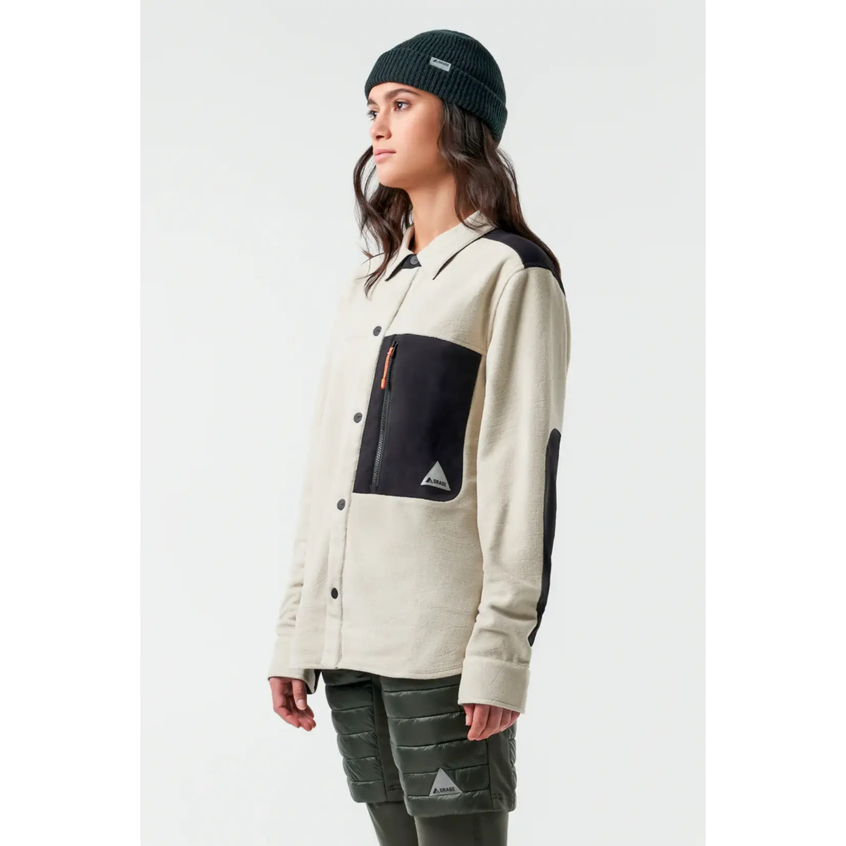 Orage ORAGE UNISEX HUNTER FLEECE SHIRT DARK BIRCH XS