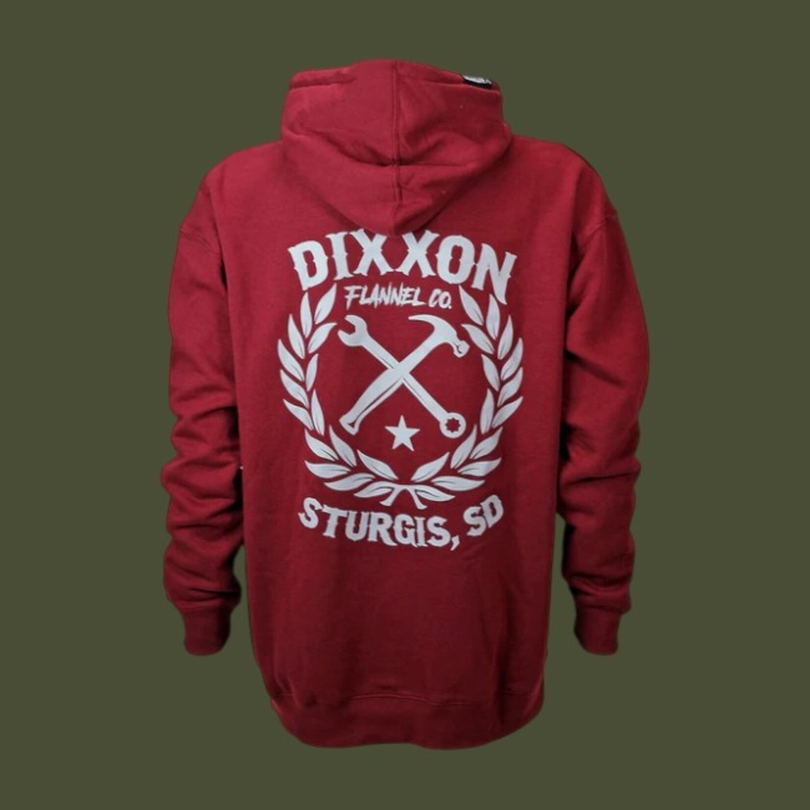 Dixxon Dixxon Sturgis Sketchy Crest Zip-Up Hood