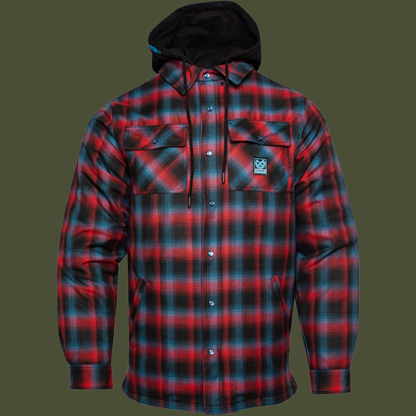 Dixxon DIXXON DIMENSION FLANNEL HOODED JACKET