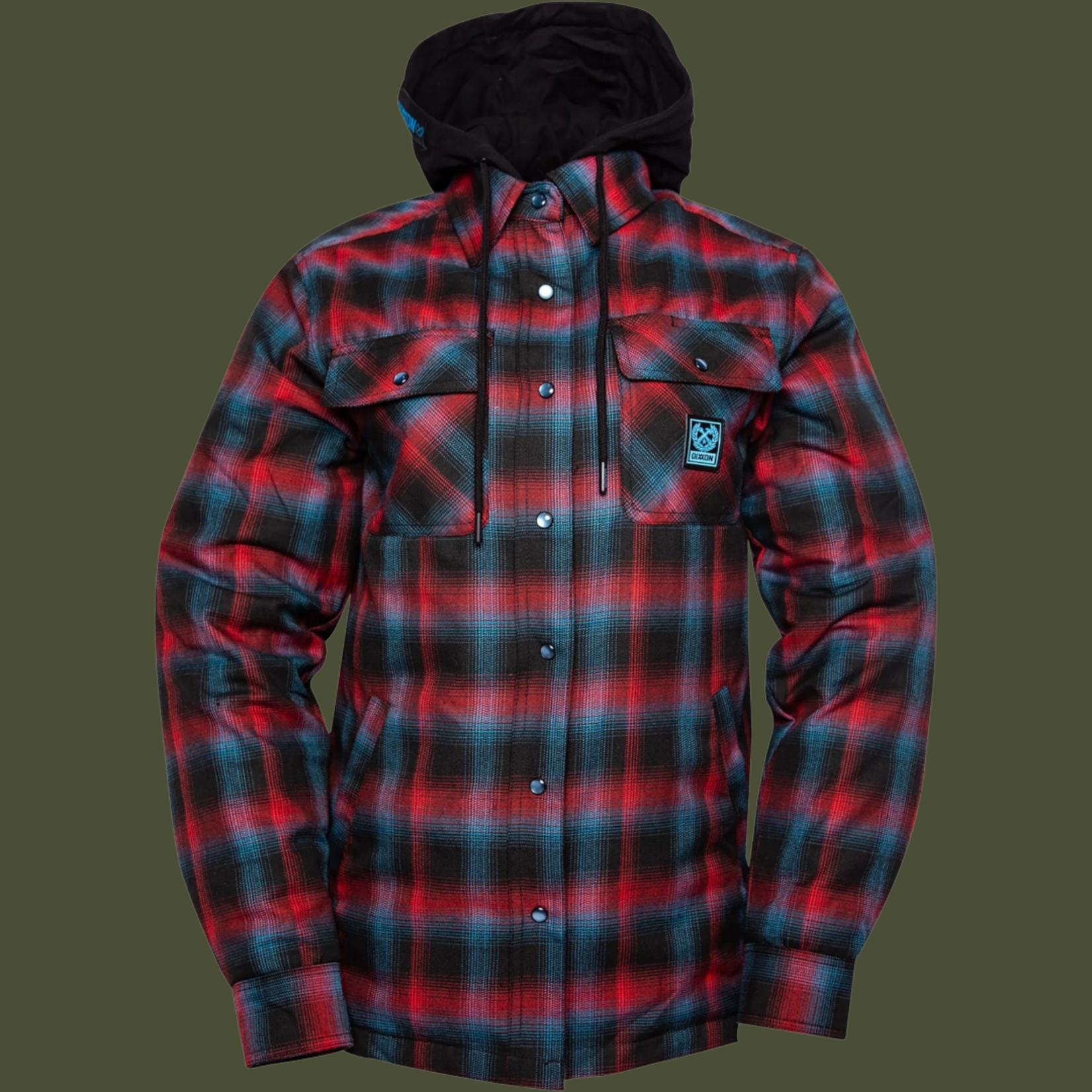 Dixxon DIXXON DIMENSION FLANNEL HOODED JACKET