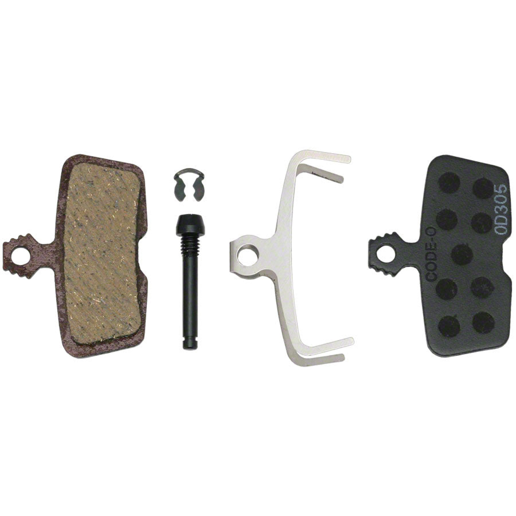 SRAM Disc Brake Pads - Organic Compound, Steel Backed, Quiet, For Code 2011+ and Guide RE