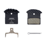 Shimano J03A Resin Disc Brake Pad - Resin, Finned, Fits XTR BR-M9000, XT BR-M8100/BR-M8000, SLX BR-M7100, Deore BR-M6000, and BR-RS785