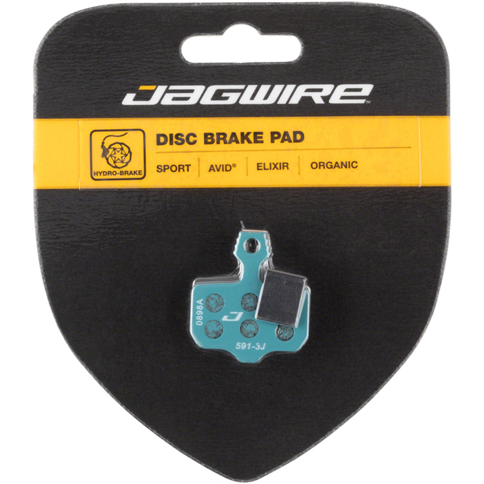 Jagwire Sport Organic Disc Brake Pads for SRAM Level TL, T, DB5, DB3, DB1, Avid, Elixir R, CR, CR Mag, 1, 3, 5, 7, 9, X0, XX, World Cup