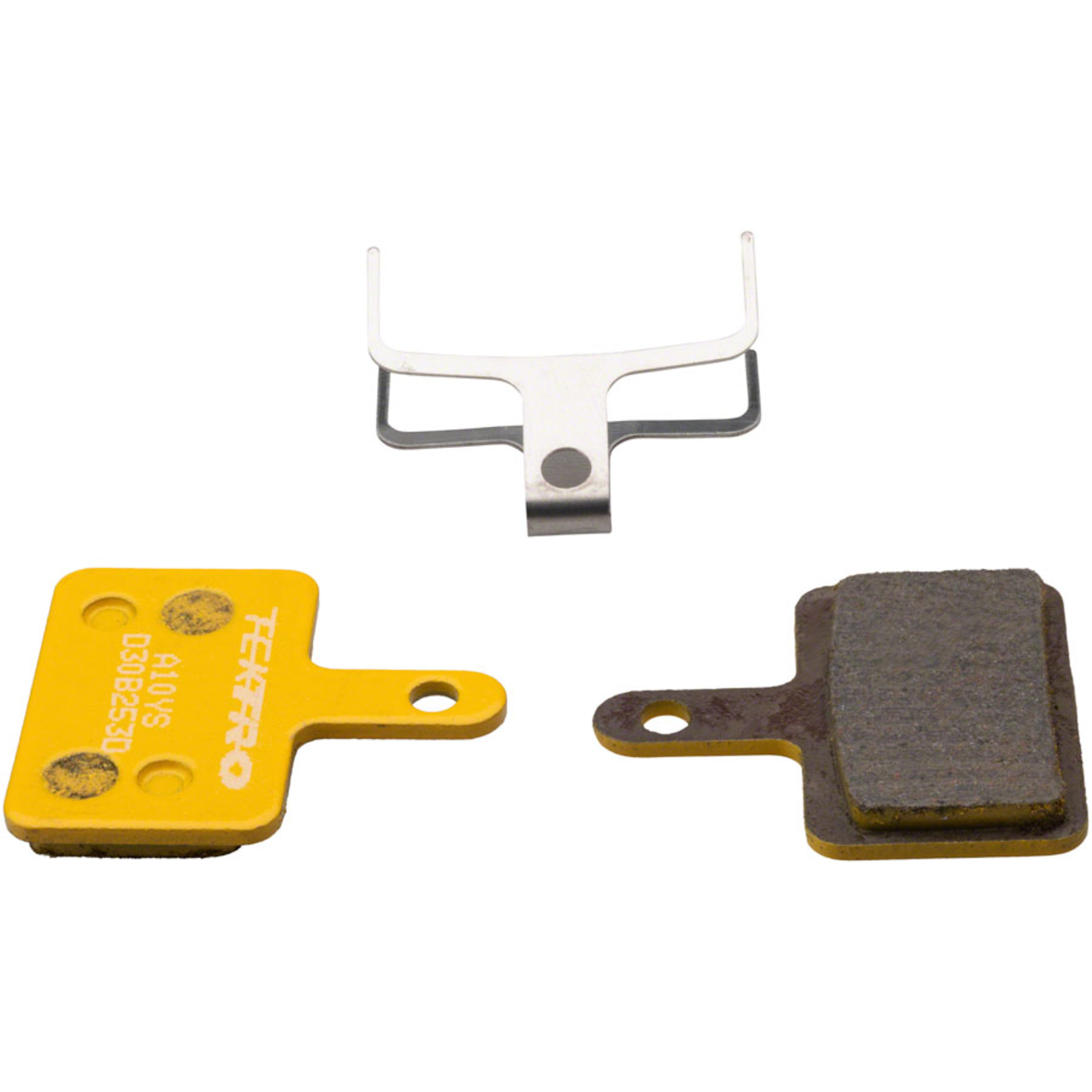 Tektro A10YS Disc Brake Pad - Metal/Ceramic Compound, For Use With 2-Piston Calipers, Yellow