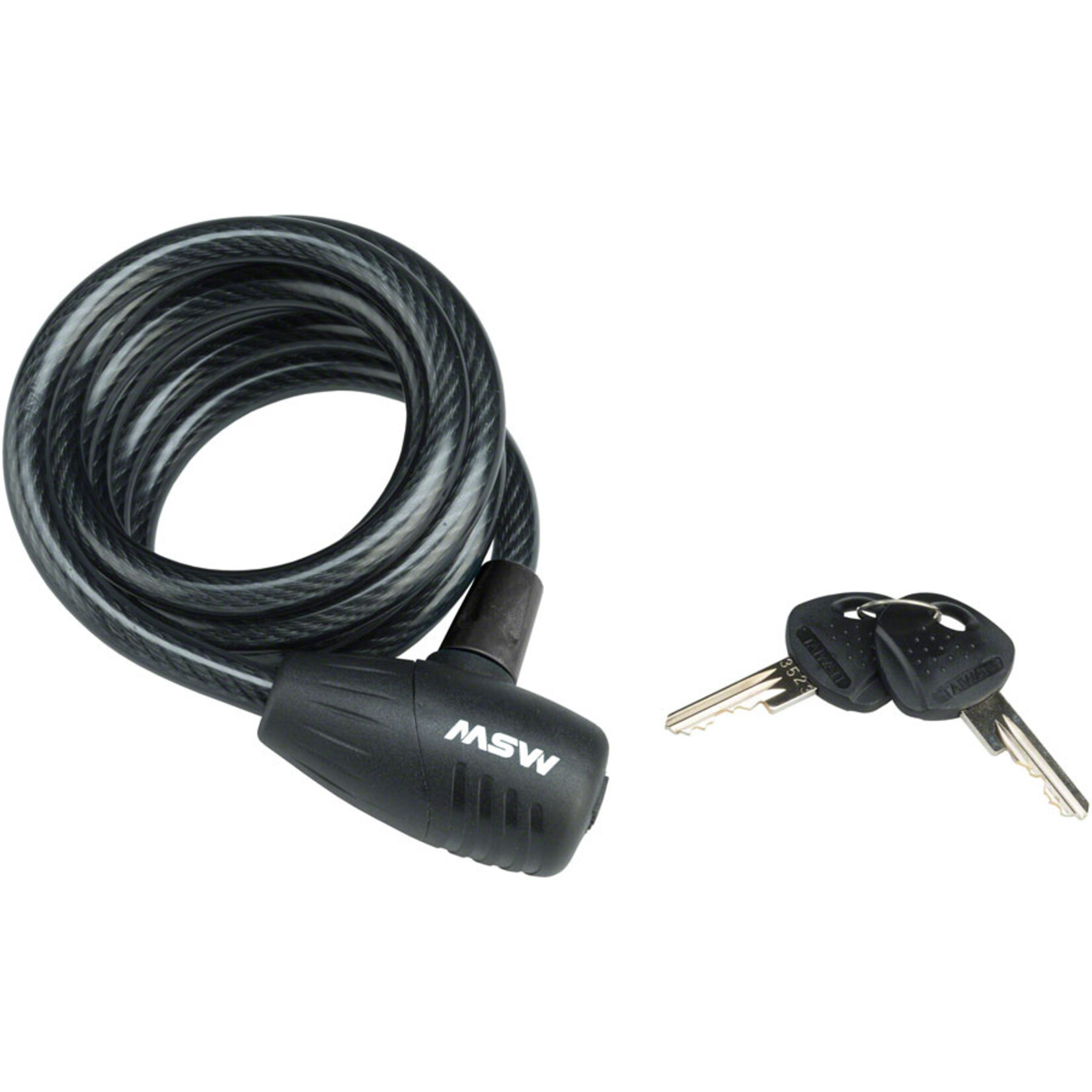 MSW KLK-110 Keyed Cable Lock, 10mm x 6', Black