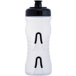 Fabric Fabric Cageless Water Bottle: 600ml, Clear/Black