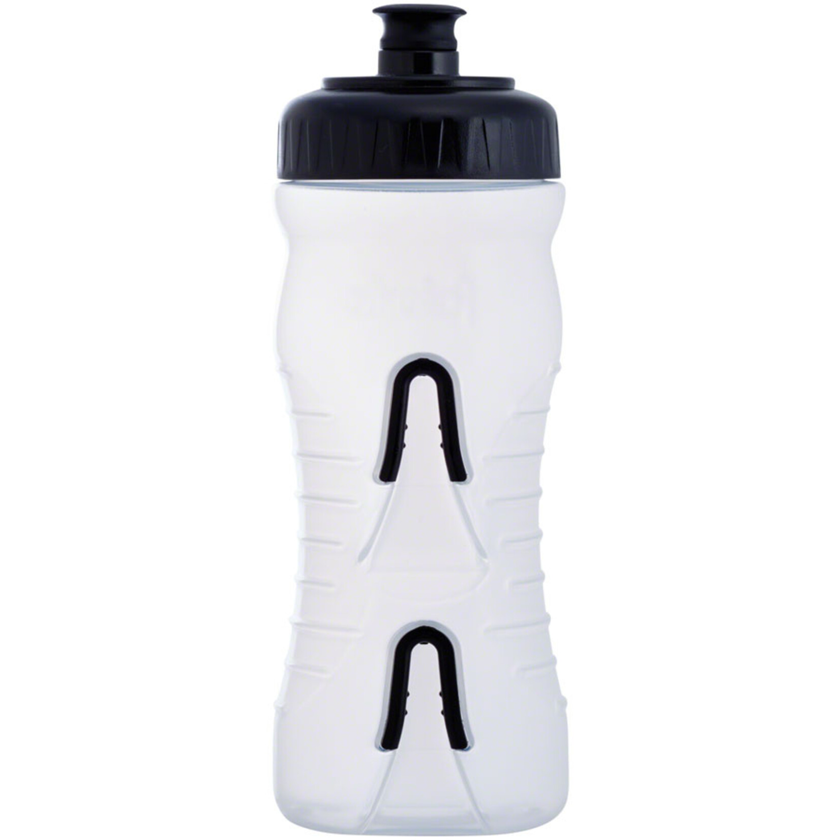 Fabric Fabric Cageless Water Bottle: 600ml, Clear/Black