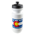 Yeti Cycles Yeti water bottle Co flag white