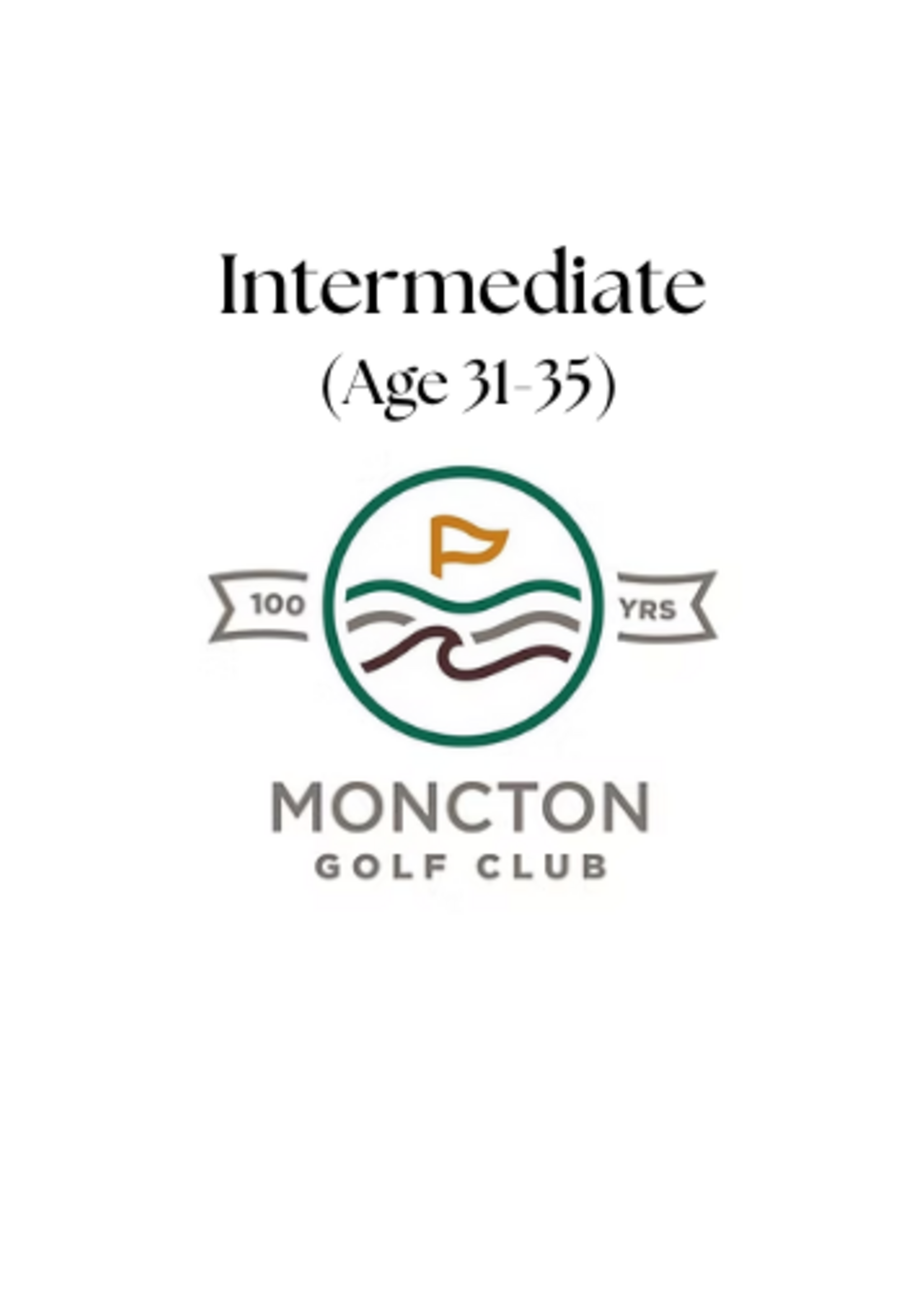 Intermediate Membership (31-35) - Intermediate Member Ages 31-35 - (existing members only)