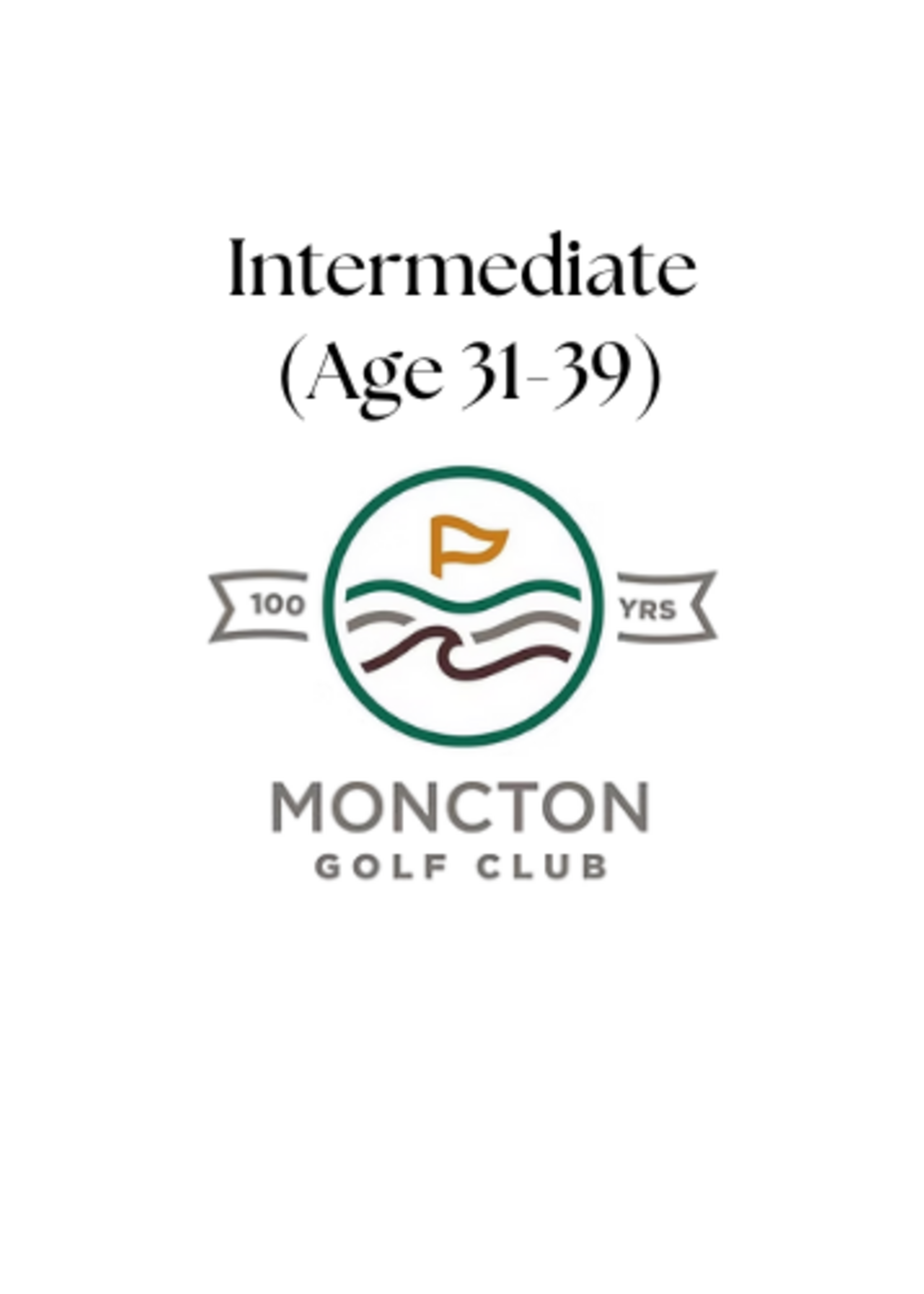Intermediate Membership (31-39) - Intermediate Member Ages 31-35 - (existing members only)