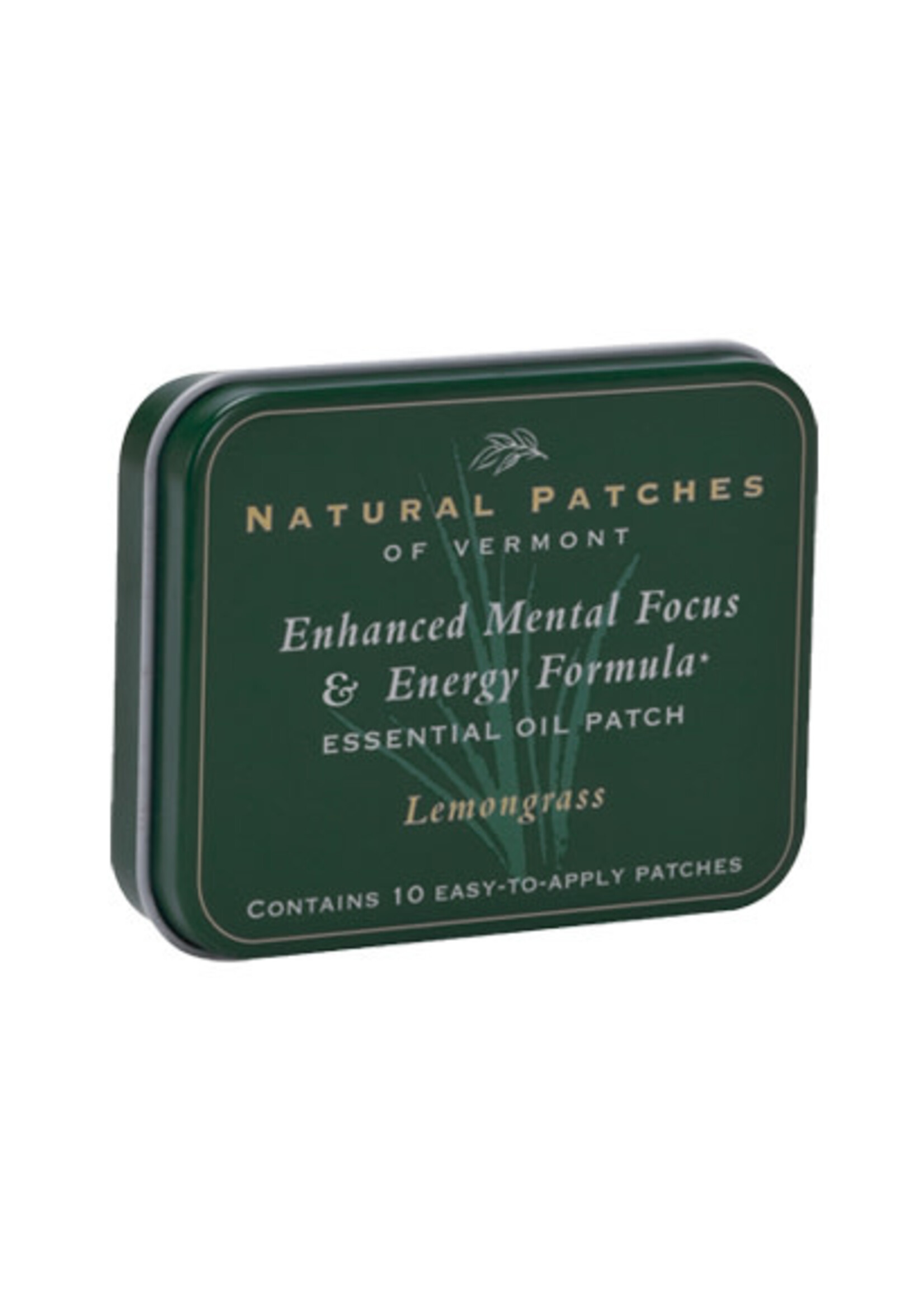 Enhanced Mental Focus & Energy | Natural Patches | Tin