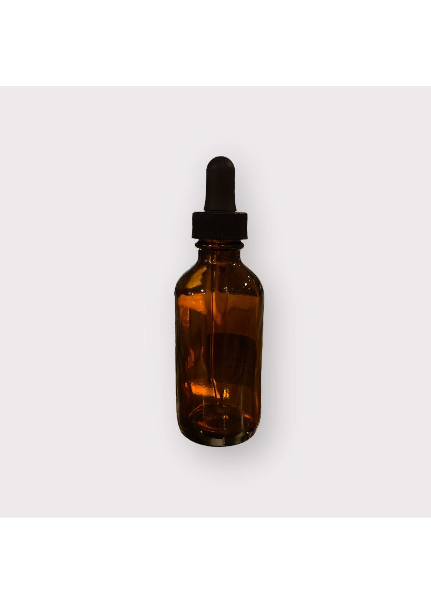 Bottle  Boston Round w/Dropper Amber 2 oz.