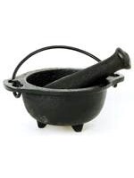 Cauldron Mortar & Pestle Iron