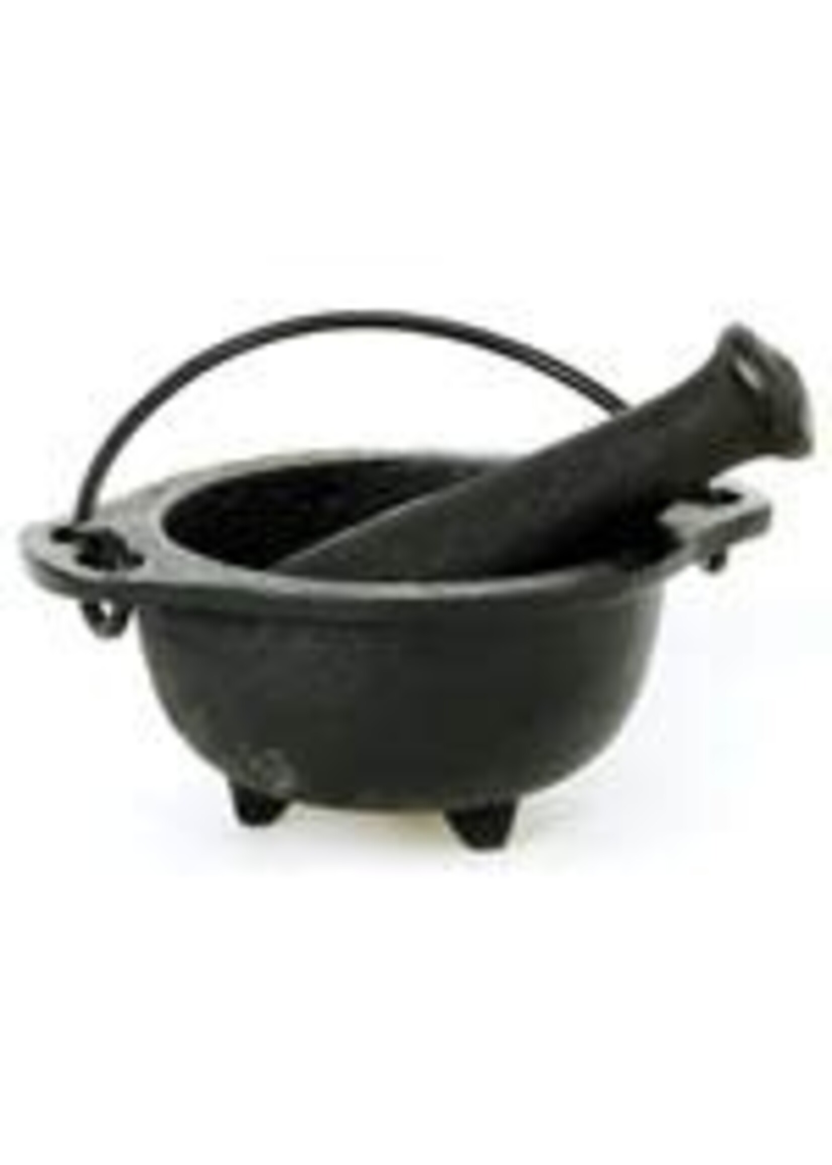 Cauldron Mortar & Pestle Iron