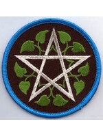 Patch Wiccan Leafy Pentagram