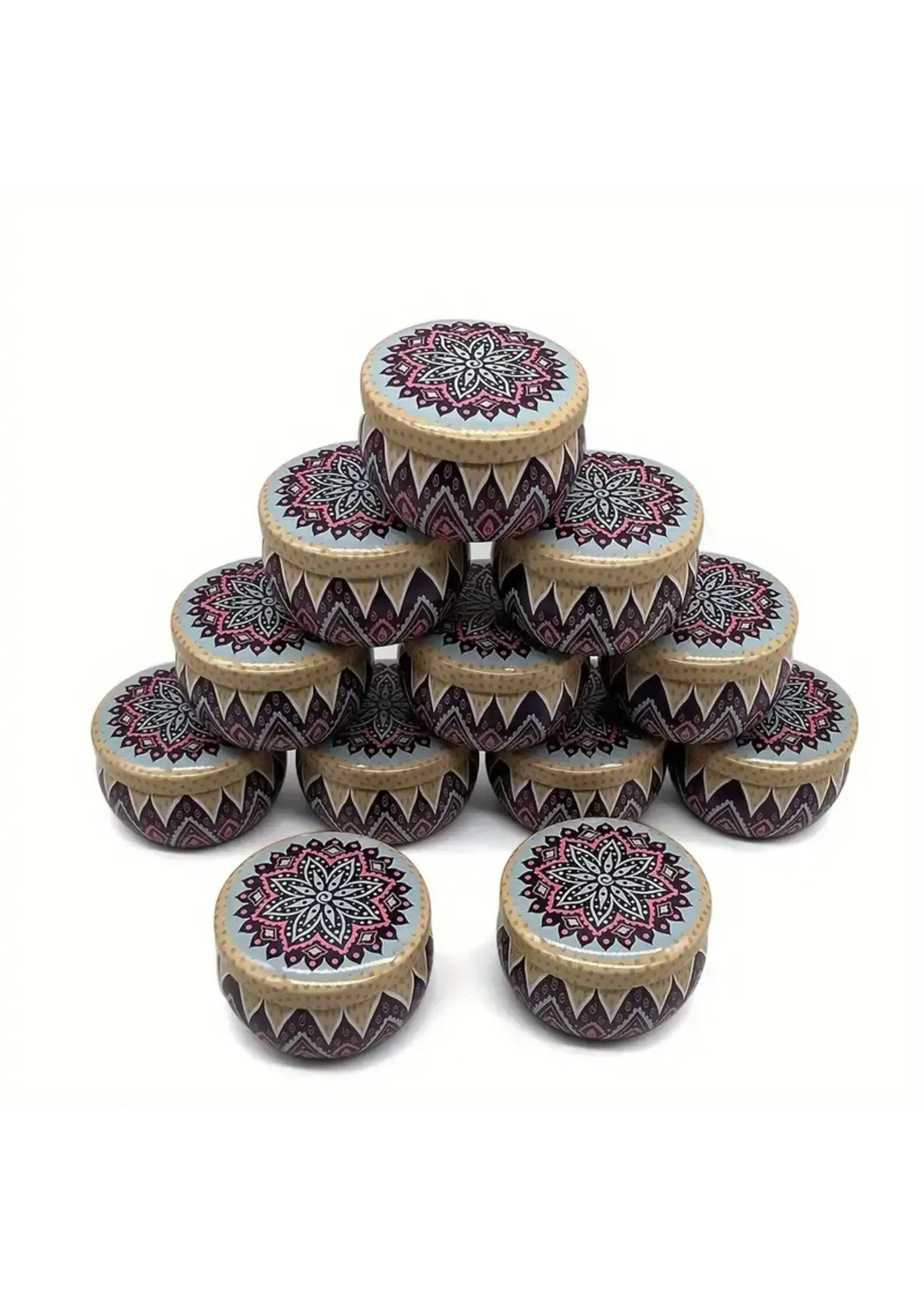 Tin Decorative Cylinder 4oz