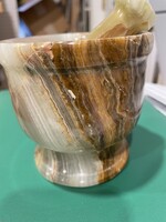 Mortar & Pestle Green onyx  small