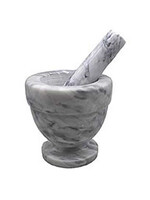 Mortar & Pestle White  4inch   LMP 13wh