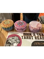 Tin Decorative Cylinder empty 2 oz