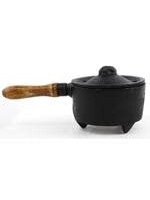 Cast Iron Burner with Wooden Handle  IBR73