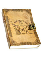 Book of Shadows Broom & Pentacle 5x7