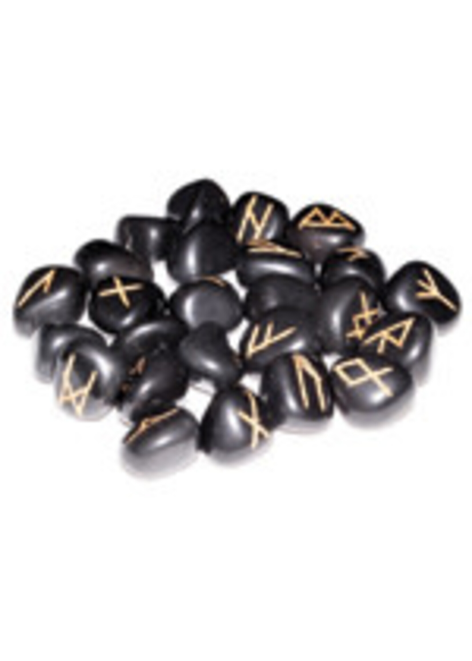 Runes Black Agate