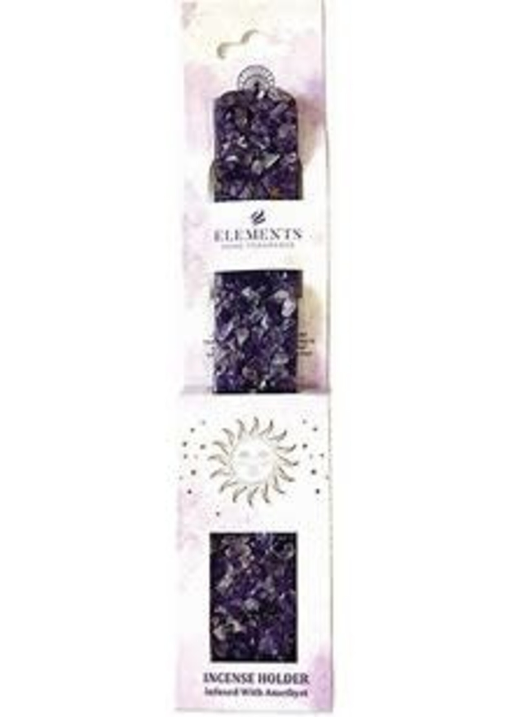 Incense burner/holder w/Amethyst Inlay