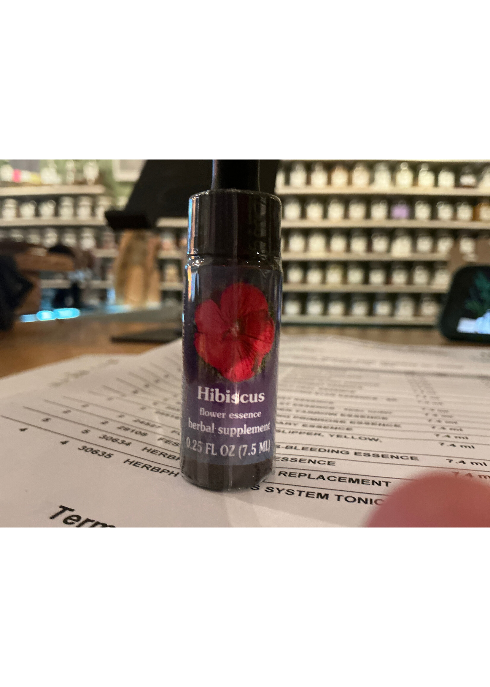Hibiscus flower essence
