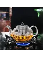 Teapot Glass w infuser +  2 cups