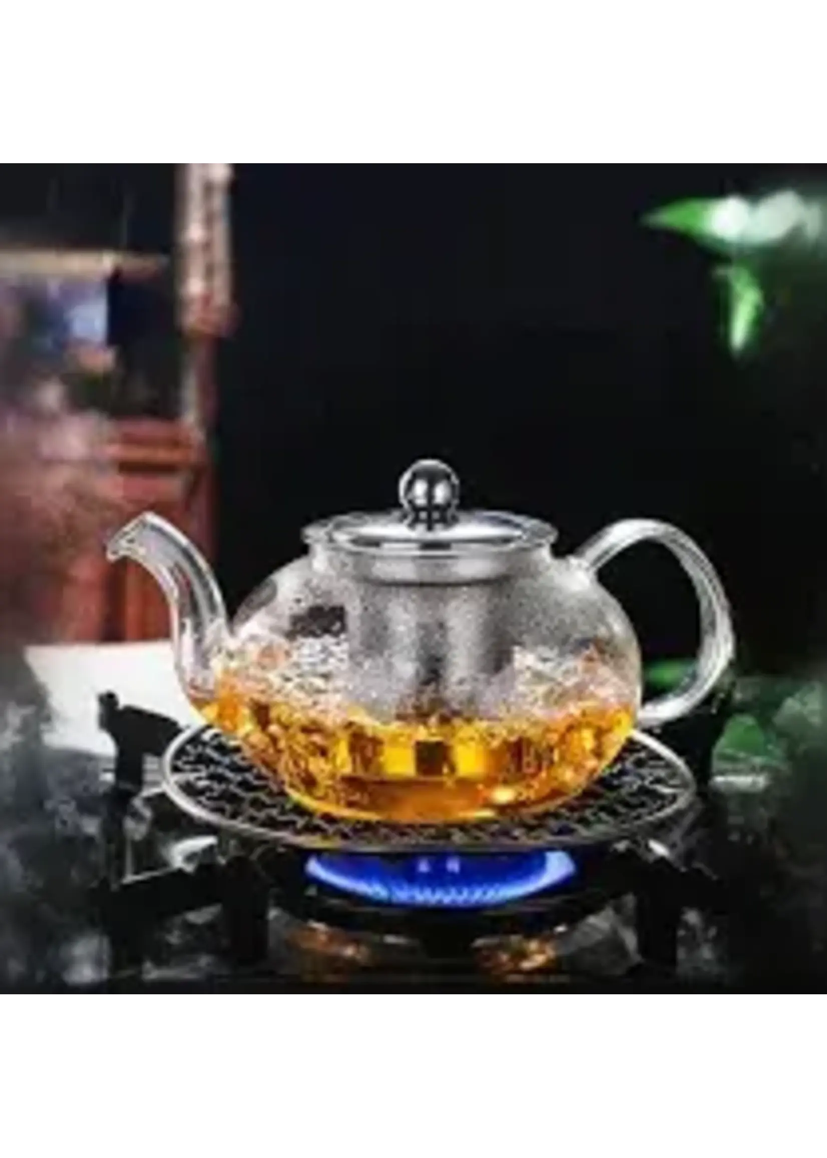 Teapot Glass w infuser +  2 cups