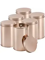 Tin Tea Container  12 oz Rose Gold