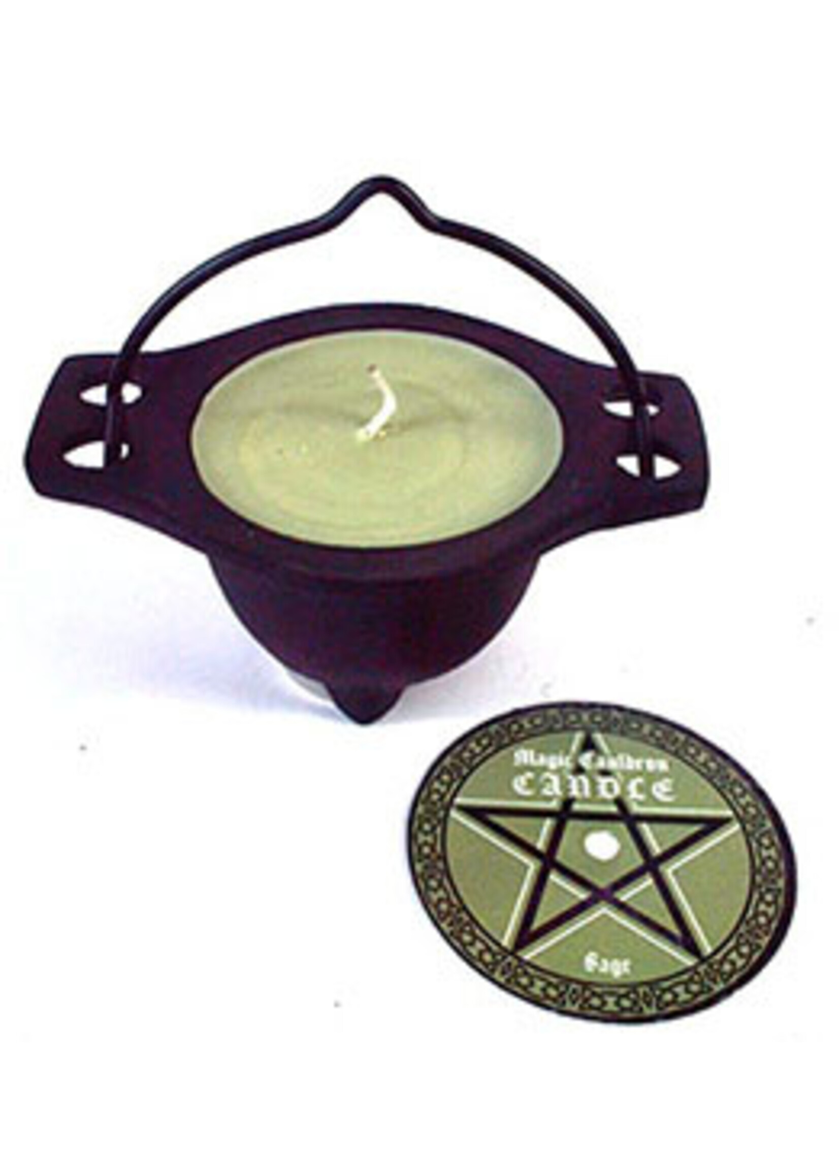 Candle Cauldron Sage