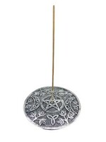 Burner Incense 5" Round Pentagram