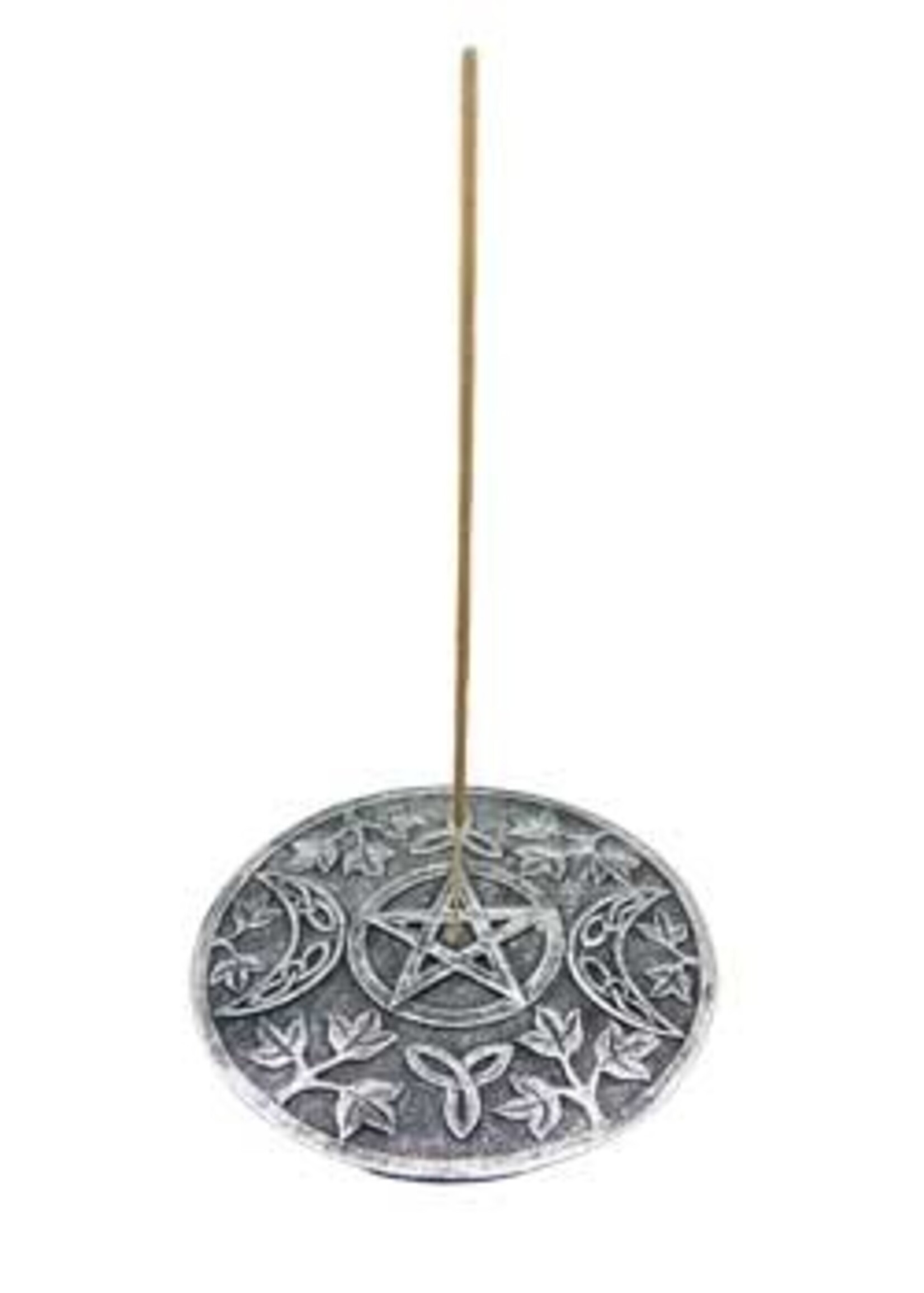 Burner Incense 5" Round Pentagram