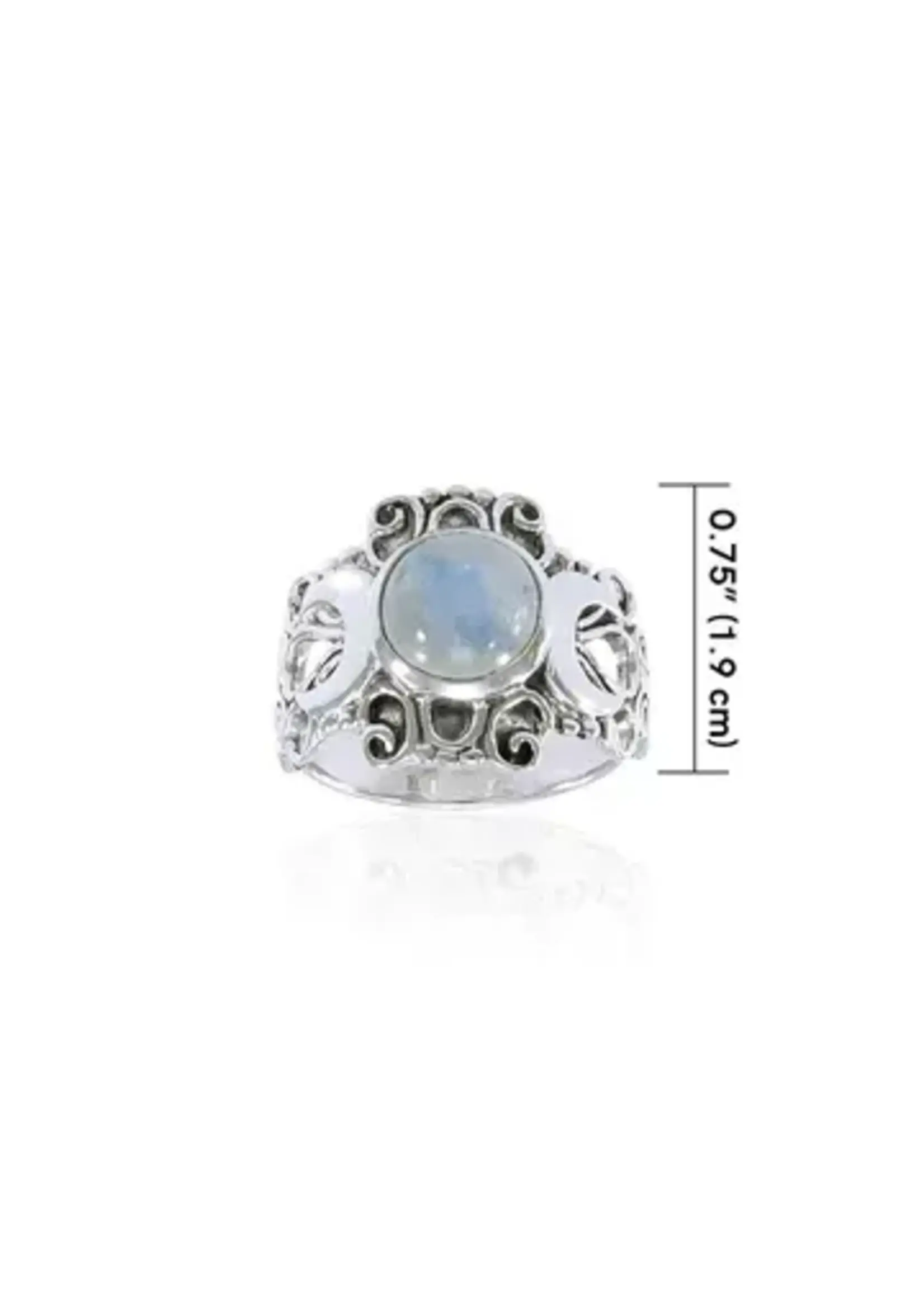 Ring Filagree  w Moonstone tr3785