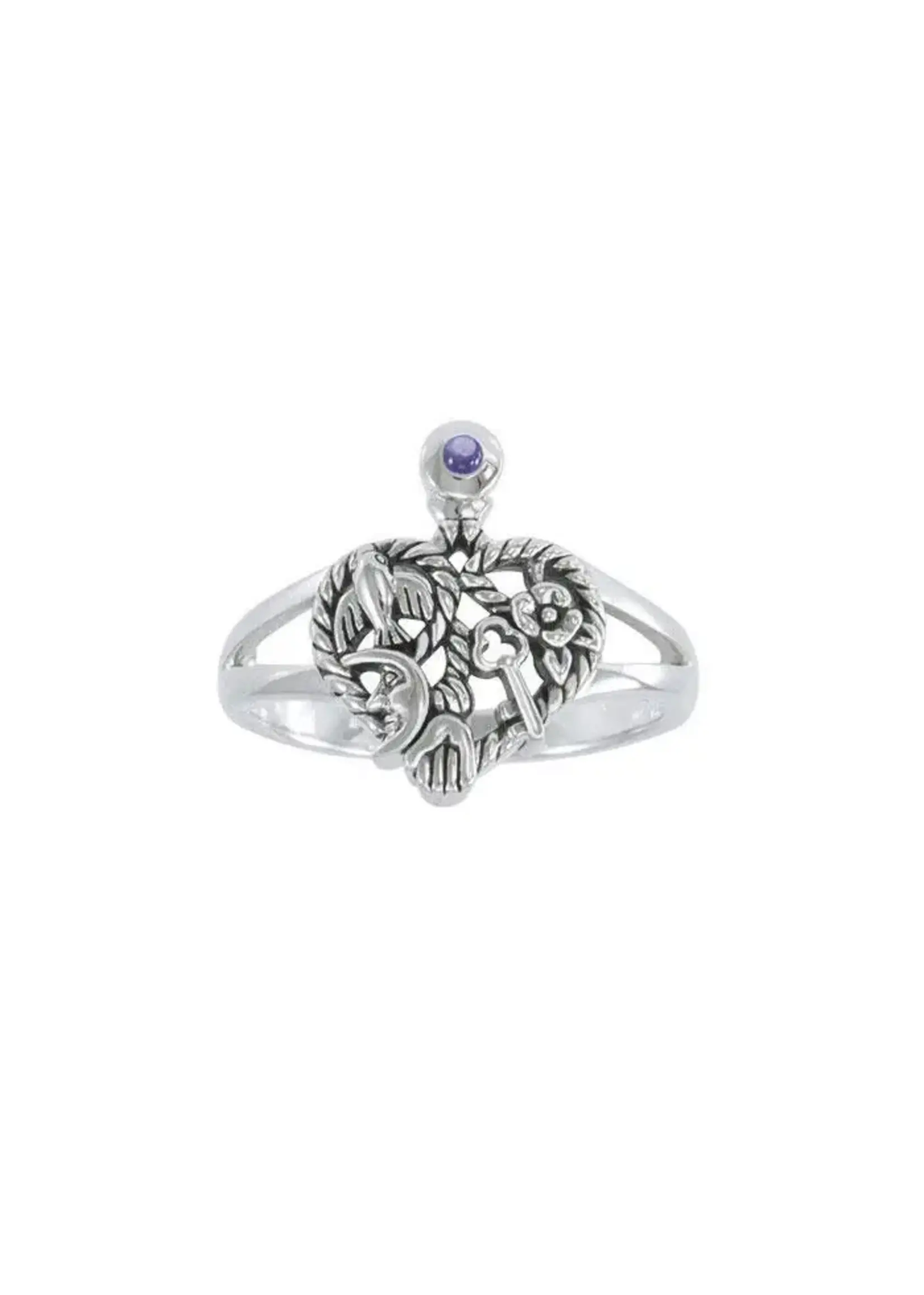 Ring C eltic Knotwork w/heart