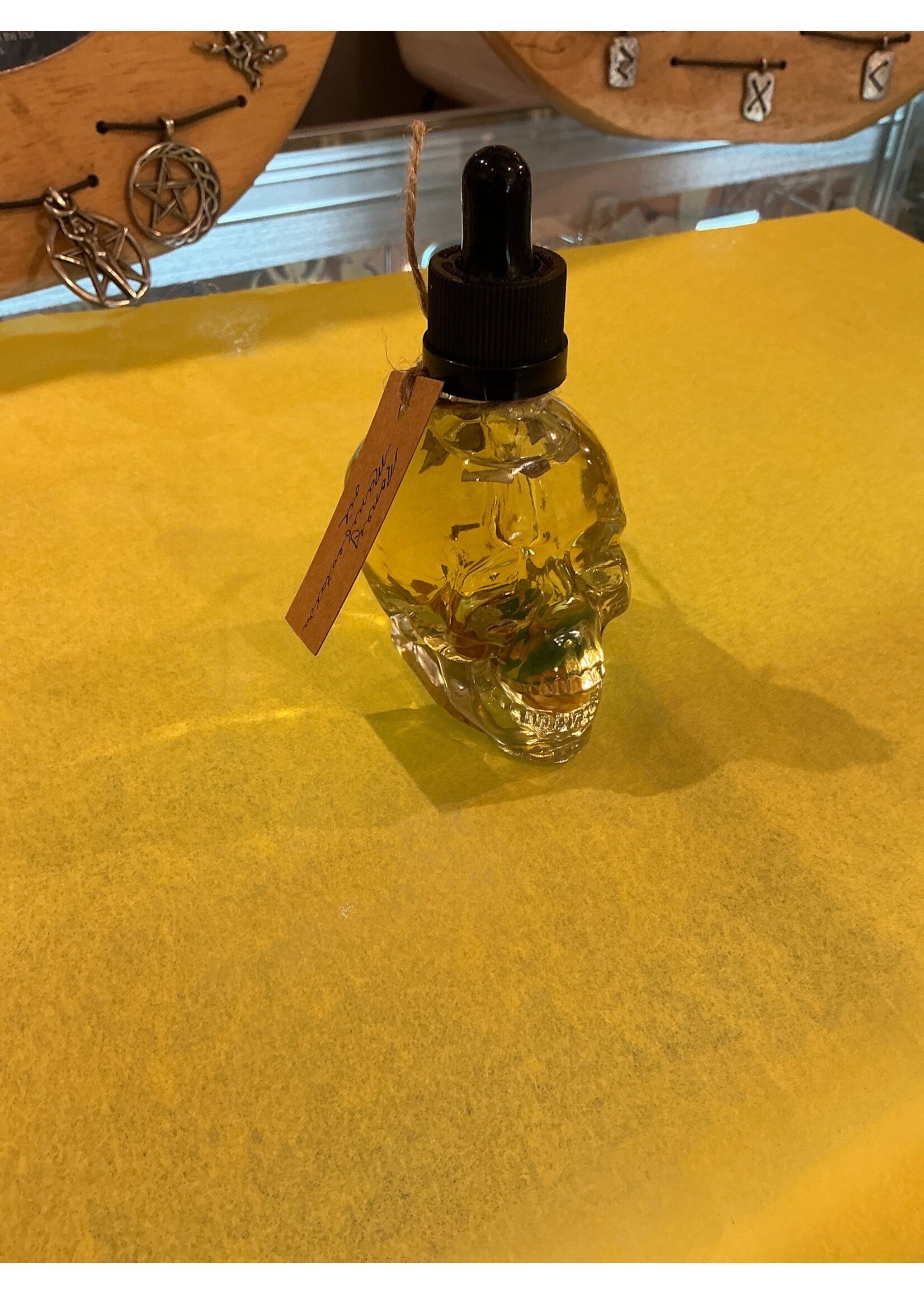 Money Manifestation Oil Skull