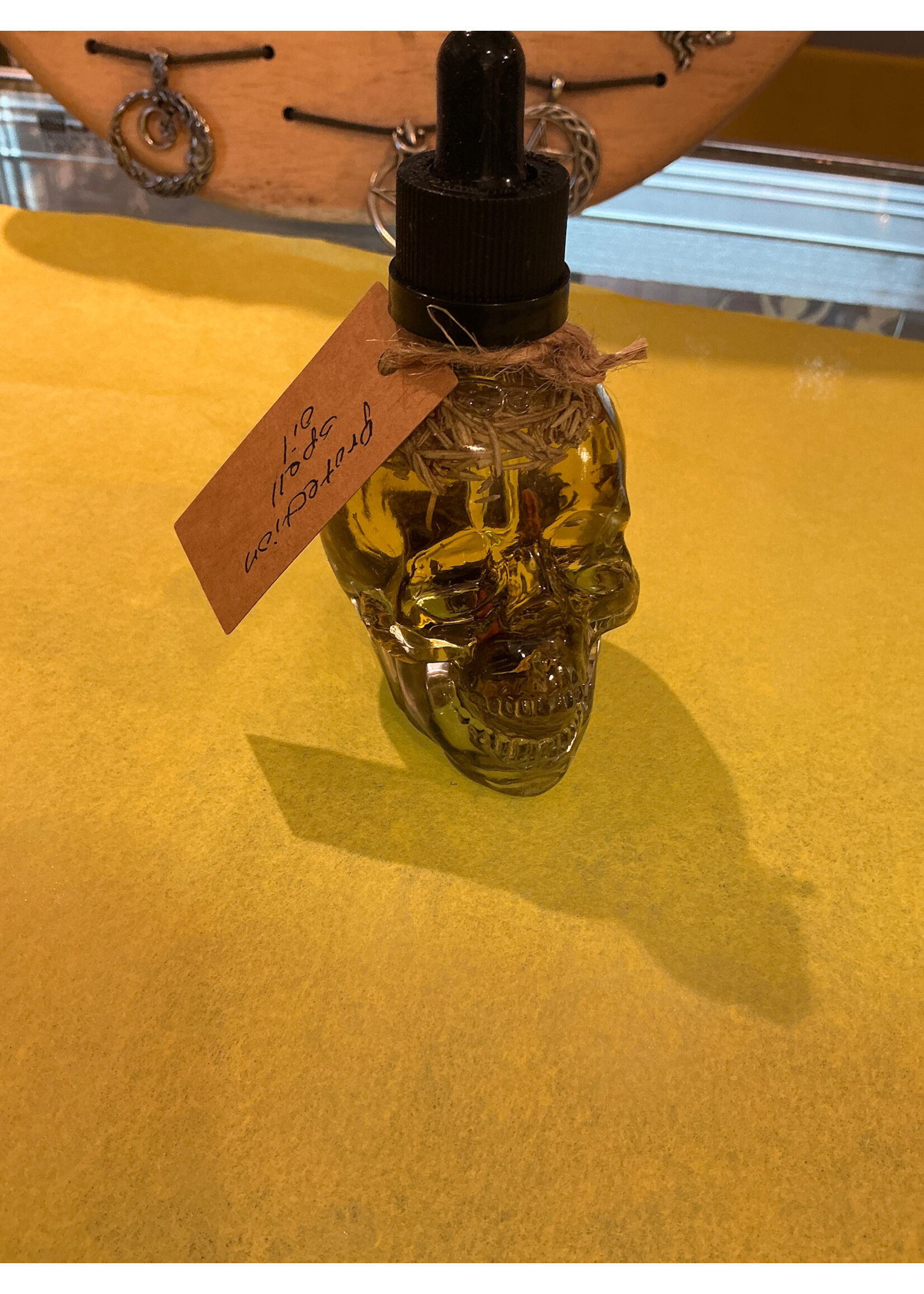 Protection Spell Oil Skull
