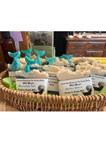 Soap mermaids tail ocean waves