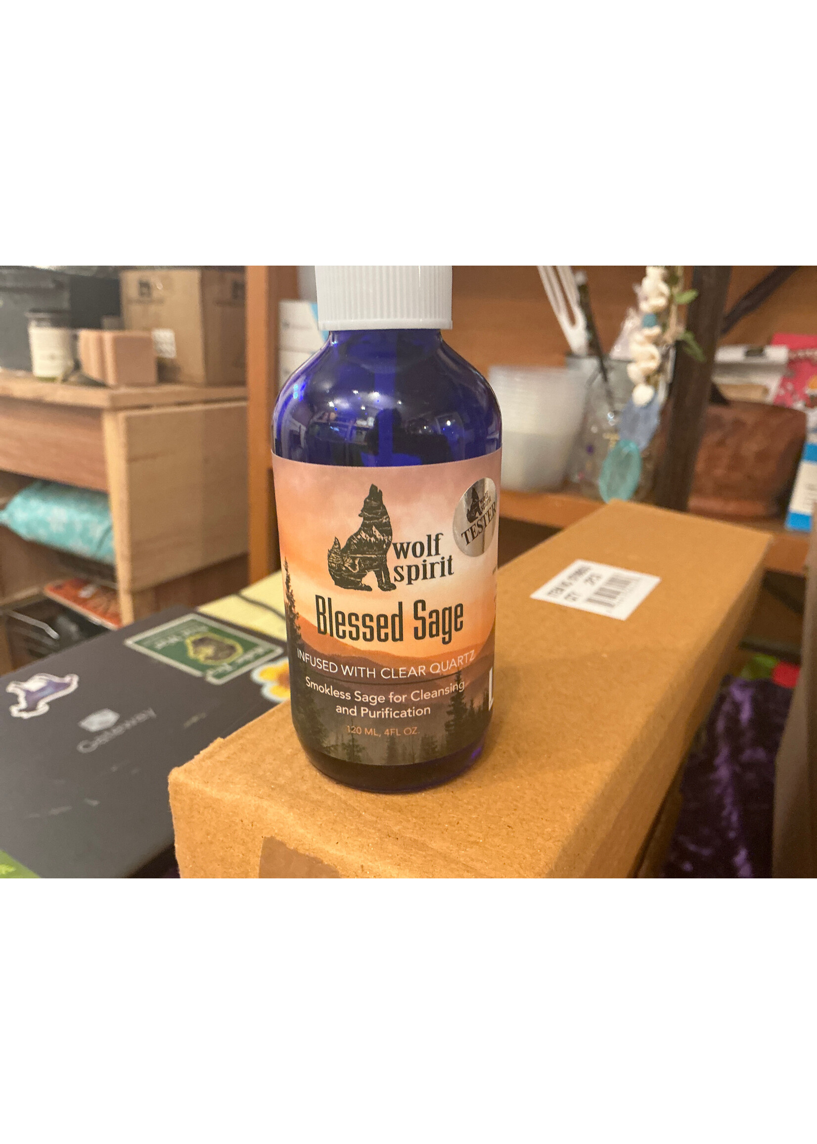Sage spray crystal infused