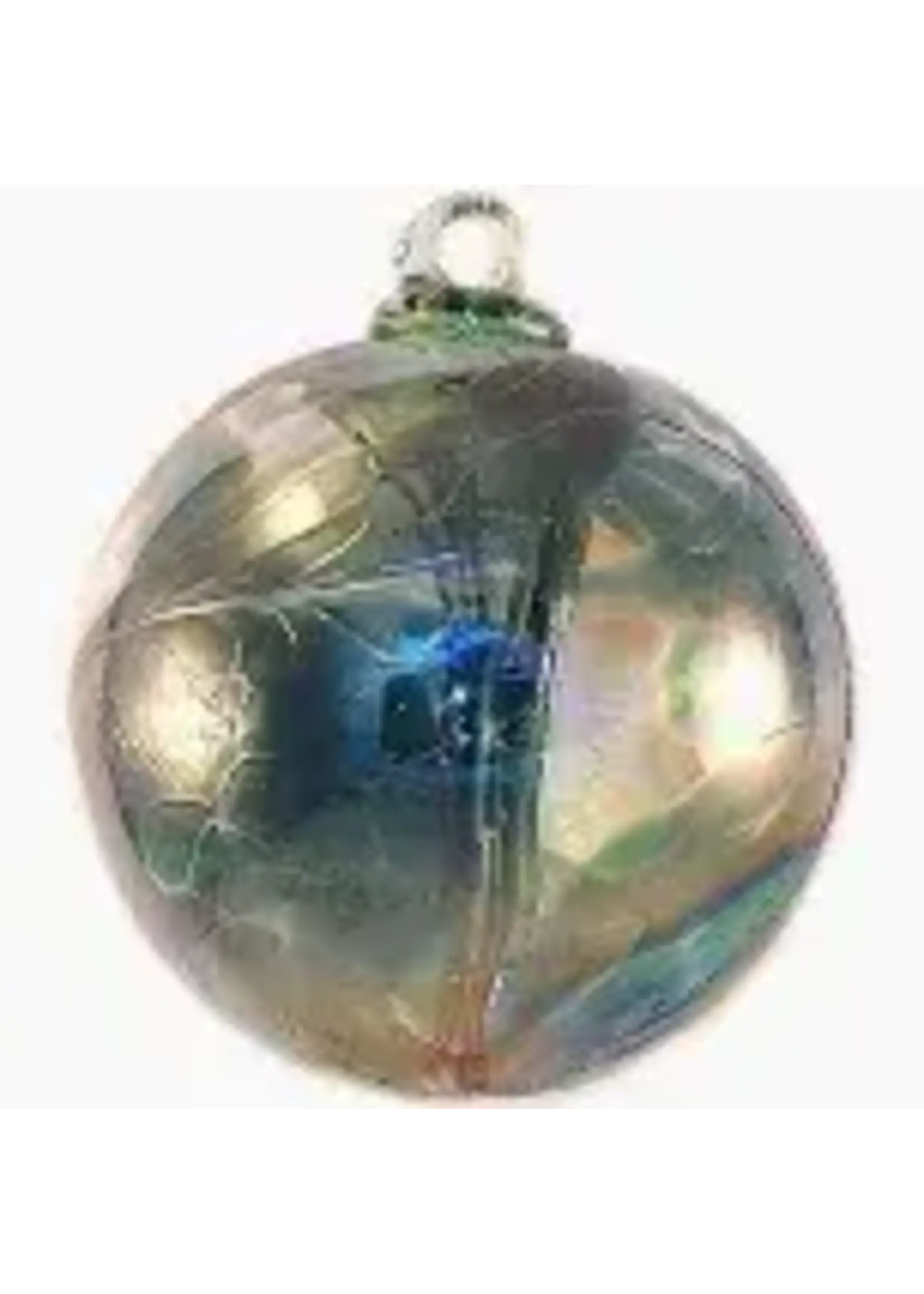 Witch Ball Iridescent Emerald R026L  150