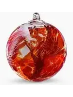 Witch Ball  Iridescent garnet Red R046L 150
