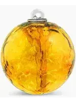 Witch Ball Iridescent Lemon Yellow R026L