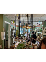 Necklace bottle crystals charm