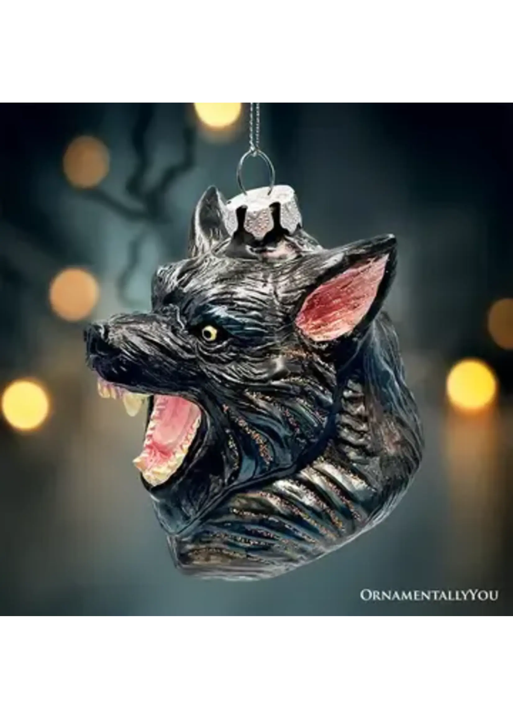 Ornament Werewolf Horror Theme Glass G-218