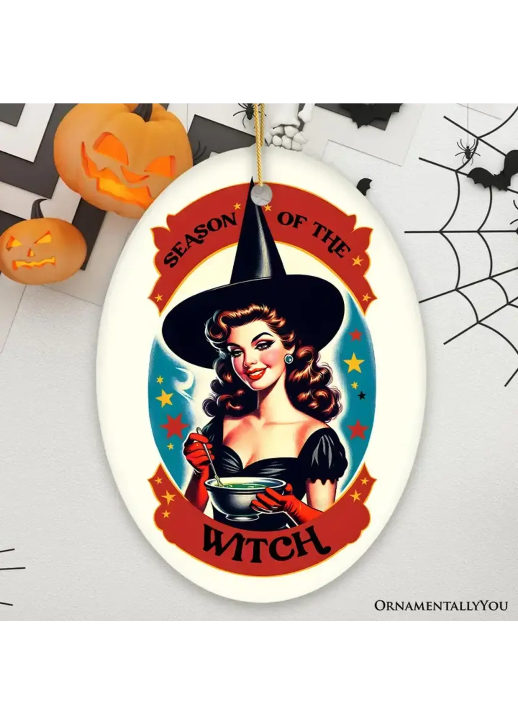 Ornament Wickedly Glamorous Witch  2057
