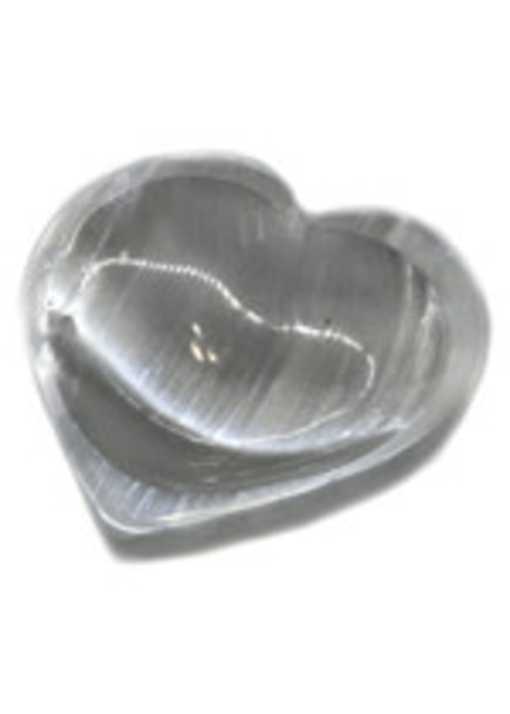BOWL HEART SELENITE  RBSELH