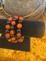 Black orange bracelets