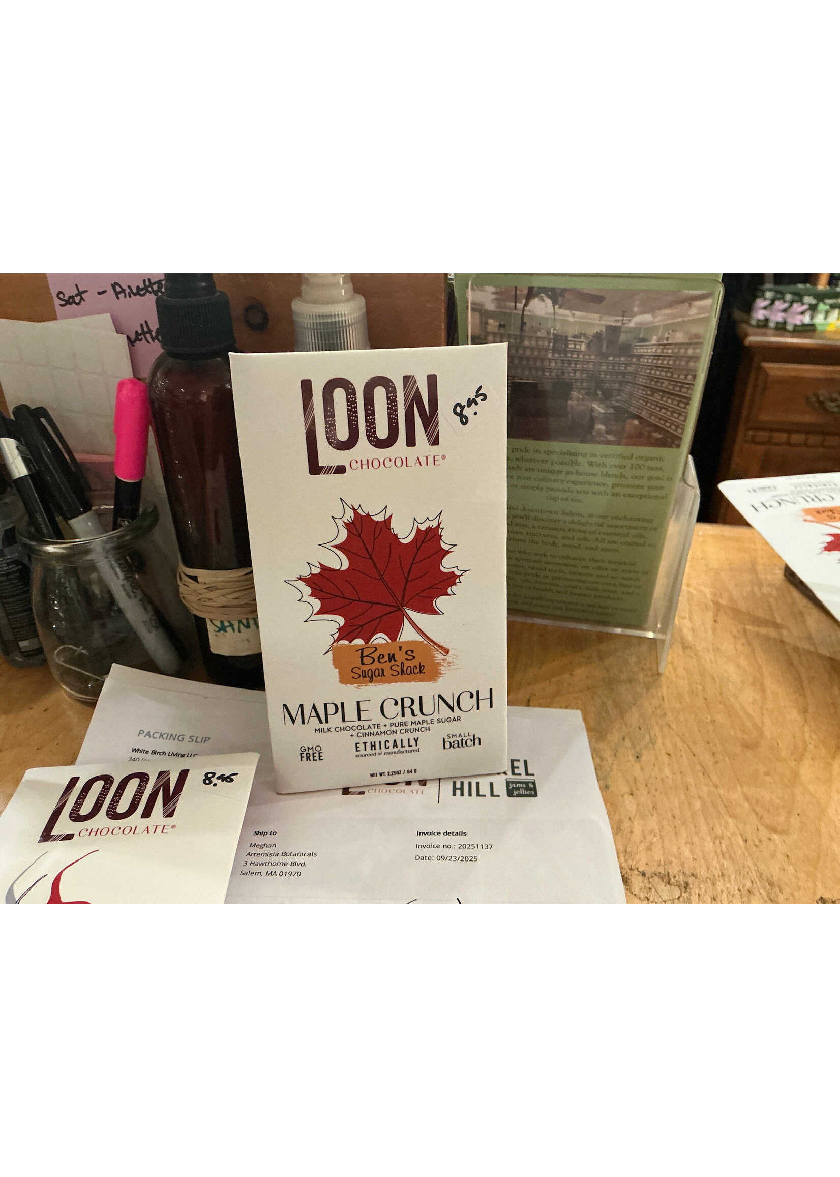 Chocolate bar loon maple crunch